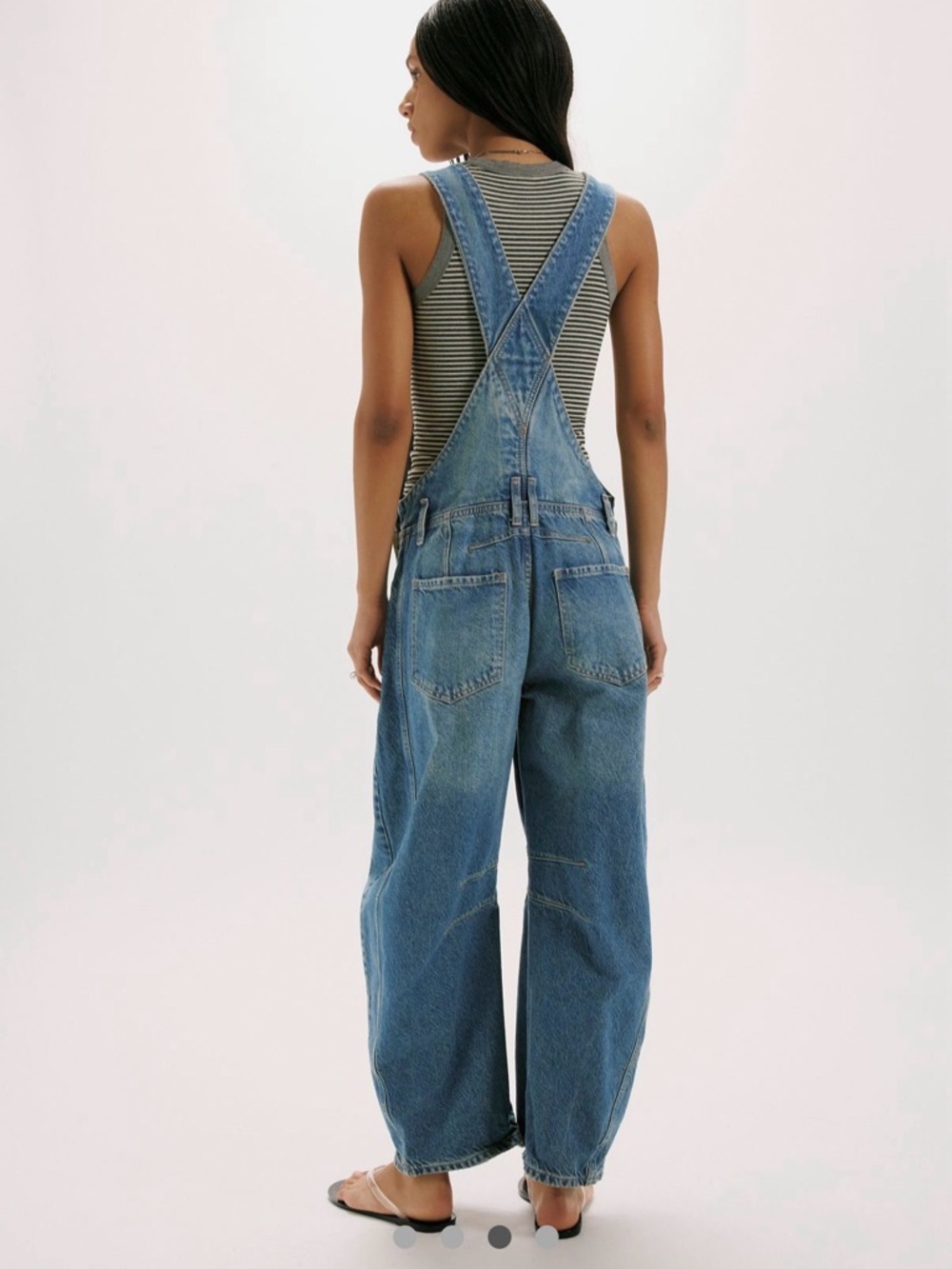 We The Free Good Luck Barrel Overalls New Without Tags - Picture 2 of 3